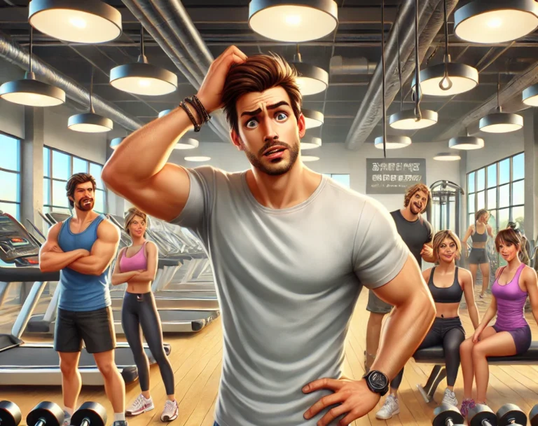 Mężczyzna na siłowni